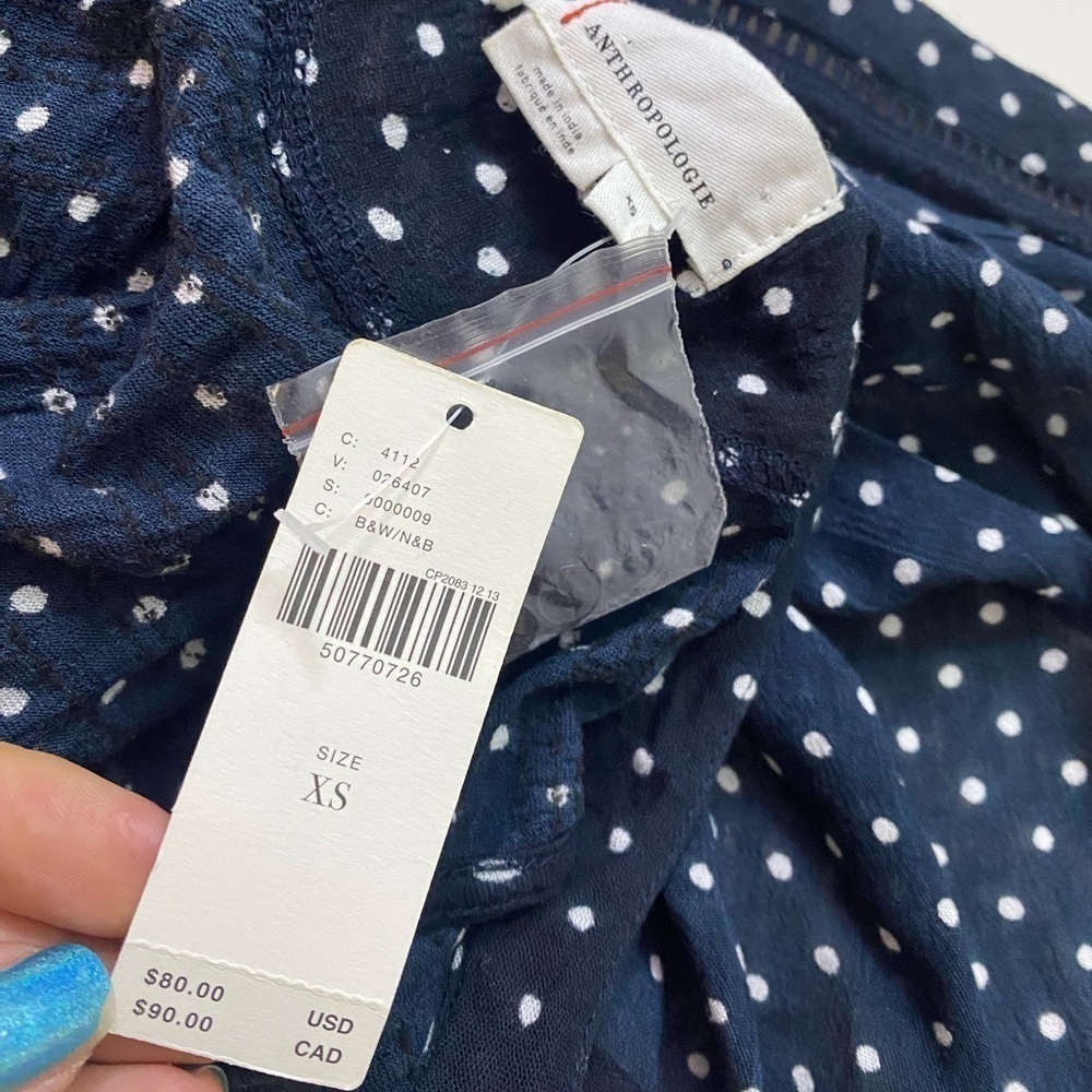 🆕Anthropologie - Nia sleeveless button down polka-dot tunic - Picture 7 of 12
